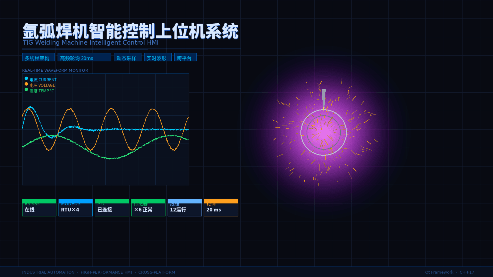 氩弧焊机智能控制上位机系统